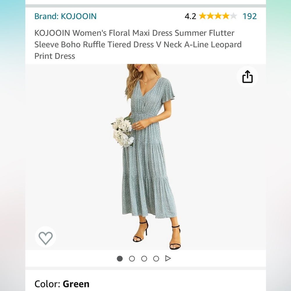 Light green maxi dress